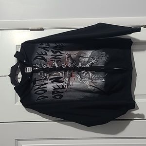 The walking dead zip up hooded sweatshirt
